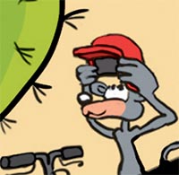 Chercher-souris avec un casque