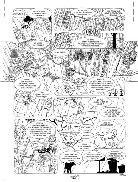 C'était la page 34 de la prochaine BD du lapin bleu !!!