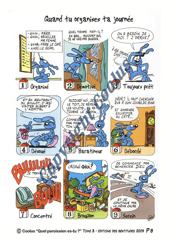 Copyright QPET-123 Quand tu organises ta journée Tome 3 p8
