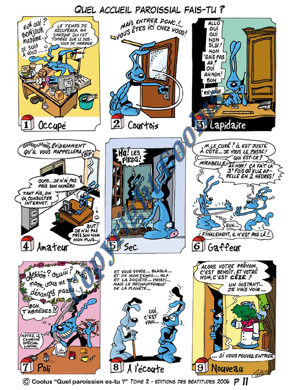 copyright QPET-103 Comment fais-tu l accueil paroissial Tom