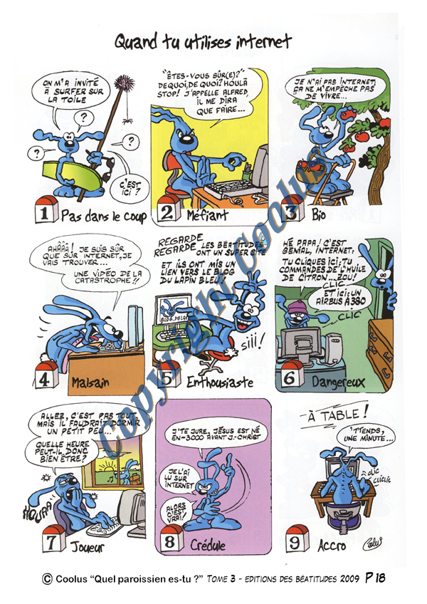 copyright QPET-132 Quand tu utilises internet Tome 3 p18